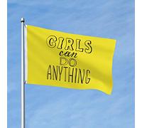 Bandiera Classica, Fest Girls Can Do Anything Rinforzo Bandiere Da Giardino Per Bar Giardino Striscioni Di Bunting 90X150Cm
