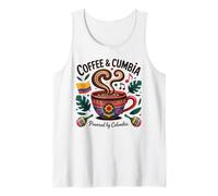 Bandiera Colombia caffè Ragazzi Ragazze Colombian Gear Columbia Flag Canotta