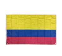 Bandiera Colombia grande 150x90 cm Bandiera Colombia per balcone con 4 occhielli e 4 fascette per cavi (Colombia)