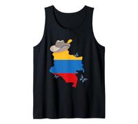 Bandiera Colombiana E Bogotà, Colombia Canotta