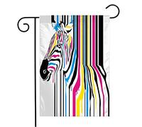 Bandiera Color Greeting Modern Zoo Cutout Abstract Herd Hide Cmyk Concept Layer Can Animals Wildlife Pink Decorazione Striscione All'Aperto, Per Feste Estive, Eventi, 30x45cm