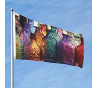 Bandiera colorata per bottiglie di vetro 2x3 Ft Double Sided No Fade Welcome Garden Flag Yard Flag Con Ottone Outdoor Banner Decor Per Cortile Portico Prato Decor