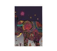 Bandiera colorata tribale floreale elefante benvenuto giardino 2x3 ft double face no dissolvenza casa cortile bandiere foto sfondo festa banner per cortile portico prato decorazione esterna