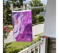 Bandiera colorata viola in marmo da 0,9 m per esterni e interni, primavera, estate, autunno, inverno, bandiere da giardino con occhiello verticale su entrambi i lati, bandiere per feste per