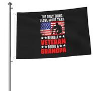 Bandiera Colori Vivaci Bandiere Da Giardino Army The Only Thing I Love More Than Being A Veteran Being A Grandpa Resistente Allo Scolorimento Flag Per Balcone Bar Ristoranti 90X150Cm