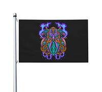 Bandiera Colori Vivaci, Terror Of The Masked Man Resistente Allo Scolorimento Bandiere Per Giardino Balcone Flag 90X150Cm