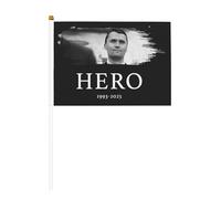 Bandiera commemorativa Charlie Kirk Is A Hero, dieci pezzi, bandiere da giardino, striscioni, insegne