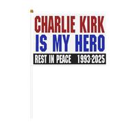 Bandiera commemorativa Charlie Kirk Is My Hero, dieci pezzi, bandiere da giardino, striscioni, insegne