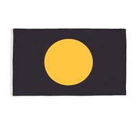 BANDIERA COMMISSARIO DI PISTA NERA E ARANCIO 90x60cm - BANDIERA COMMISSARIO DI PERCORSO 60 x 90 cm - AZ FLAG