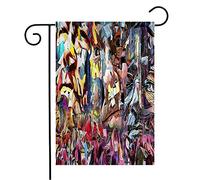 Bandiera Complex Abstract Ny Glasses Nyc Painting Pattern Colorful Old Texture 3D Mosaic Elements Decorazione Striscione All'Aperto, Per Celebrazioni, Feste Strada, 30x45cm
