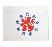 BANDIERA COMUNITÀ GERMANOFONA DEL BELGIO 45x30cm - BANDIERINA DEUTSCHSPRACHIGE GEMEINSCHAFT BELGIENS 30 x 45 cm cordicelle - AZ FLAG