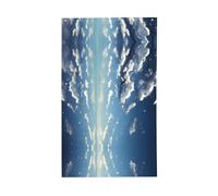 Bandiera con cielo blu e nuvole bianche. Bandiera decorativa per esterni 0,9 x 1,5 m, striscione verticale in poliestere. Adatto per l'uso come decorazione esterna