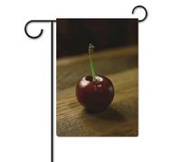 Bandiera con ciliegia sul tavolo, 30,5 x 45,7 cm, in poliestere, double face, bandiere da giardino, benvenuto, decorazione per esterni, per cortile, portico, prato