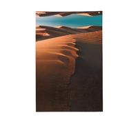 Bandiera con dune di sabbia, 6 x 0,9 m, stile striscione, resistente e durevole, per esterni e interni (palo non incluso)