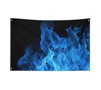 Bandiera con fiamma blu 3x5 Ft No Fade Bandiera di benvenuto Giardino Yard House Bandiere decorative Garden Yard Sign Indoor Outdoor Banner Party Home Decor
