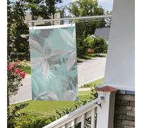 Bandiera con foglie grigie menta, 6 x 0,9 m, per interni ed esterni, primavera, estate, autunno, inverno, da giardino, con occhiello, verticale, su entrambi i lati, per decorazioni da cortile