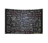 Bandiera con formula matematica, 89 x 150 cm, non sbiadisce, bandiera di benvenuto, da giardino, cortile, casa, cartello decorativo per interni ed esterni, striscione per feste e decorazioni per la