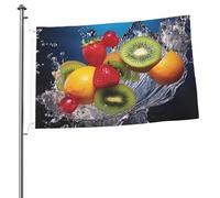 Bandiera con frutti d'acqua, 0,6 x 0,9 m, stampa su entrambi i lati, bandiere da giardino, bandiera da cortile per esterni, bandiere per vacanze, banner regalo con occhielli sfondo fotografico per