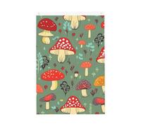 Bandiera con funghi dei cartoni animati, 9 x 1,5 m, bandiere da giardino vivaci su entrambi i lati, striscione di benvenuto stagionale con occhielli in ottone, decorazione sfondo fotografico per