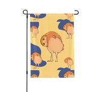 Bandiera con gufo storto, adatta per interni ed esterni, perfetta per casa, giardino, eventi e manifestazioni patriottiche.