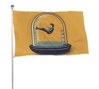 Bandiera con immagini di cartoni animati, 152,4 x 243,8 cm, stampa su entrambi i lati, bandiera decorativa da giardino, non sbiadisce, con occhielli in ottone da appendere, sfondo fotografico per