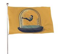 Bandiera con immagini di cartoni animati, 61 x 88,9 cm, stampa su entrambi i lati, bandiera decorativa da giardino, non sbiadisce, con occhielli in ottone da appendere, sfondo fotografico per interni