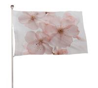 Bandiera con immagini floreali, 119,4 x 177,8 cm, stampa su entrambi i lati, bandiera decorativa da giardino, non sbiadisce, con occhielli in ottone da appendere, sfondo fotografico per interni ed