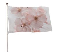 Bandiera con immagini floreali, 152,4 x 243,8 cm, stampa su entrambi i lati, bandiera decorativa da giardino, non sbiadisce, con occhielli in ottone da appendere, sfondo fotografico per interni ed