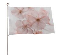 Bandiera con immagini floreali, 61 x 88,9 cm, stampa su entrambi i lati, bandiera decorativa da giardino, non sbiadisce, con occhielli in ottone da appendere, sfondo fotografico per interni ed esterni