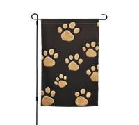 Bandiera con impronte di zampe di cane, 30,5 x 45,7 cm, bandiere per esterni, verticale su entrambi i lati, bandiera da giardino grande per casa, cortile, bandiera decorativa per prato, decorazione