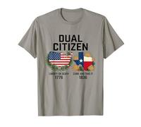 Bandiera con Mappa Dual Citizen Texas Pride Born And Raise USA TX Maglietta