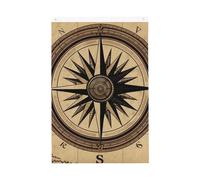 Bandiera con mappa stradale del vento con bussola, 0,9 x 1,5 m, bandiere da giardino vivaci su entrambi i lati, striscione di benvenuto stagionale con occhielli in ottone, decorazione sfondo