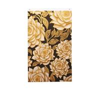 Bandiera con molti fiori dorati, 9 x 1,5 m, verticale su entrambi i lati, bandiera da giardino, per esterni, cortile, casa, divertente, decorazione per la casa, bandiere da giardino per poster da