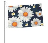 Bandiera con motivo a margherita, 0,6 x 0,9 m, stampa su entrambi i lati, bandiere da giardino, bandiera da cortile per esterni, bandiere per vacanze, banner regalo con occhielli sfondo fotografico