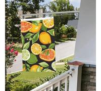 Bandiera con motivo agrumi, 6 x 0,9 m, per interni ed esterni, primavera, estate, autunno, inverno, da giardino, con occhiello, verticale, su entrambi i lati, bandiere per le vacanze per decorazioni