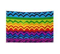 Bandiera con motivo arcobaleno Gay Pride 89 x 149,9 cm, non sbiadisce, bandiera di benvenuto da giardino, cortile, casa, cartello decorativo per interni ed esterni, decorazione per la casa