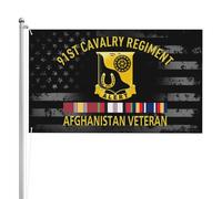 Bandiera Con Occhielli Bandiere Da Giardino 91St Cavalry Regiment Afghanistan Veteran Durevole Flag Per Parata Interno Decorazione 90X150Cm