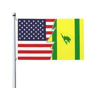 Bandiera Con Occhielli, Flag Of Culebra (Puerto Rico) And America Resistente Allo Scolorimento Bandiere Per Interno Bar Bandierine Della Decorazione 90X150Cm