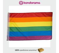 Bandiera con occhielli in metallo Orgoglio Gay Pride arcobaleno multicolore LGBT