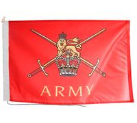Bandiera con parole dell'esercito britannico con corda e interruttore - MOD L...