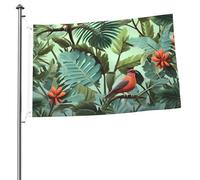 Bandiera con piante tropicali, 0,6 x 0,9 m, stampa su entrambi i lati, bandiera da giardino, bandiere di benvenuto per esterni bandiera per esterni banner per interni cortile decorazione per vacanze