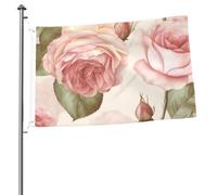 Bandiera con rose di bellezza, 7,6 x 0,9 m, stampa su entrambi i lati, bandiere da giardino, bandiera da cortile per esterni, bandiere per vacanze, banner regalo con occhielli sfondo fotografico per