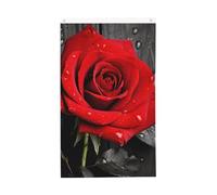 Bandiera con rose rosse nere e rosse, verticale su entrambi i lati, da giardino, per esterni, cortile, casa, divertente, decorazione per la casa, bandiere da giardino per poster da appendere alla