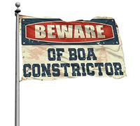 Bandiera con scritta "For the Boys Beware of Boa Constrictor", decorazione retrò per bar (60 x 90 cm)