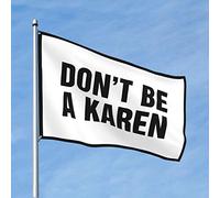 Bandiera con scritta "Man Cave Bar Don'T Be A Karen" per il bagno, divertente bandiera per dormitorio (60 x 90 cm)