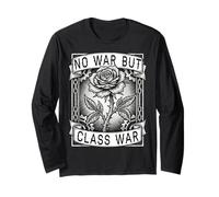 Bandiera con Scritta No War But Class War Labor Day, Fiore spinoso Maglia a Manica