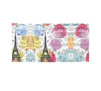 Bandiera con stampa della Torre Eiffel francese di Parigi, striscione colorato per feste, ideale per giardino, bar e riunioni di amici