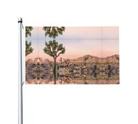 Bandiera con stampa di alberi africani, 90 x 1,5 m, decorazione per feste, con occhielli, adatta per uso interno ed esterno