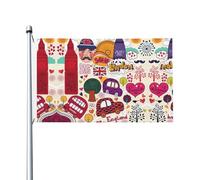 Bandiera con stampa di giornale scolastico in inglese, 9,1 x 1,5 m, decorazione per feste, con occhielli, adatta per uso interno ed esterno