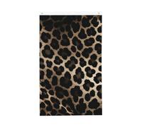 Bandiera con stampa leopardata nera, 9 x 1,5 m, verticale su entrambi i lati, bandiera da giardino, per esterni, cortile, casa, divertente, decorazione per la casa, bandiere da giardino per poster da